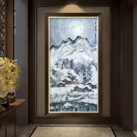 实力派冰雪画家李振东先生作品-冬日圣境、春意、乡情图
